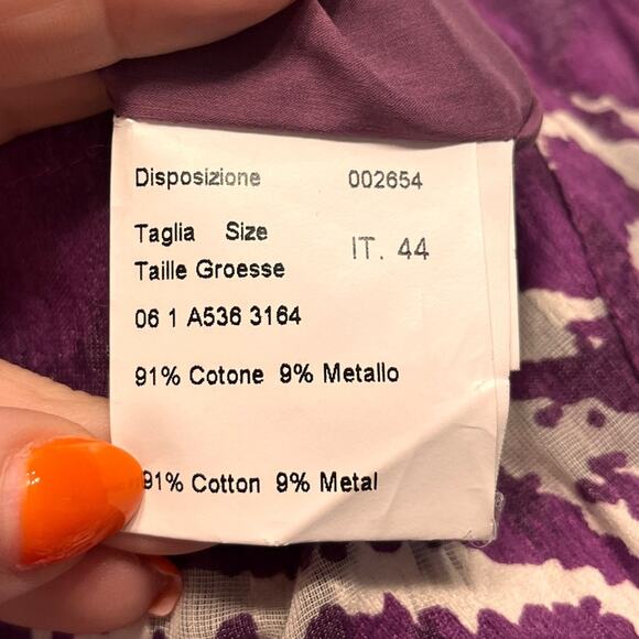 Piazza Sempione Purple Floral Tank Dress size 8 - Picture 8 of 11